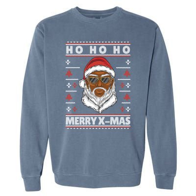 Ho Ho Ho The Cool Santa Claus Is Coming To The Party Gift Garment-Dyed Sweatshirt