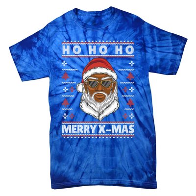 Ho Ho Ho The Cool Santa Claus Is Coming To The Party Gift Tie-Dye T-Shirt