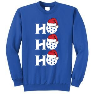 Ho Ho Ho Funny Christmas Pickleball Santa Claus Hat Meme Meaningful Gift Sweatshirt