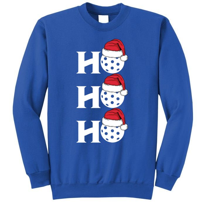 Ho Ho Ho Funny Christmas Pickleball Santa Claus Hat Meme Meaningful Gift Sweatshirt