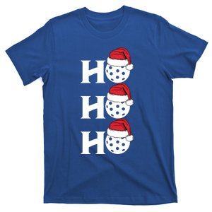 Ho Ho Ho Funny Christmas Pickleball Santa Claus Hat Meme Meaningful Gift T-Shirt