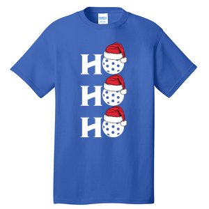 Ho Ho Ho Funny Christmas Pickleball Santa Claus Hat Meme Meaningful Gift Tall T-Shirt