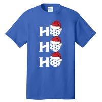 Ho Ho Ho Funny Christmas Pickleball Santa Claus Hat Meme Meaningful Gift Tall T-Shirt