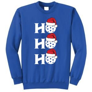 Ho Ho Ho Funny Christmas Pickleball Santa Claus Hat Meme Meaningful Gift Tall Sweatshirt