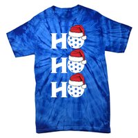 Ho Ho Ho Funny Christmas Pickleball Santa Claus Hat Meme Meaningful Gift Tie-Dye T-Shirt