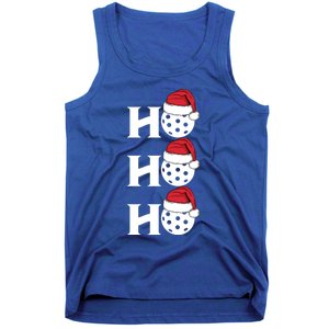 Ho Ho Ho Funny Christmas Pickleball Santa Claus Hat Meme Meaningful Gift Tank Top