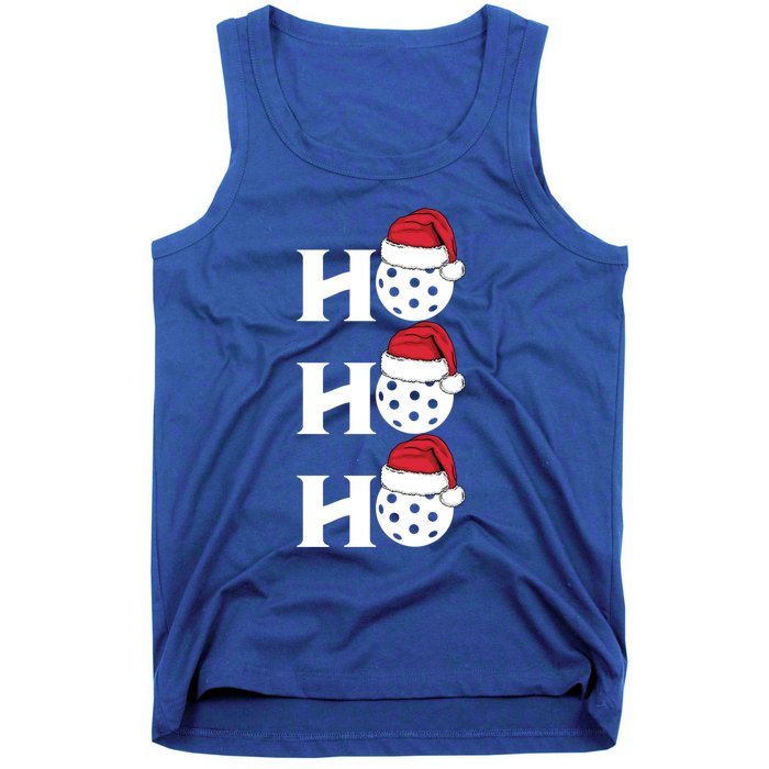 Ho Ho Ho Funny Christmas Pickleball Santa Claus Hat Meme Meaningful Gift Tank Top