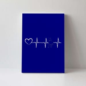 Horse Heartbeat Horse Riding Horse Heartline Horse Canvas