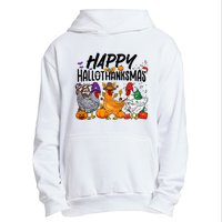 Happy HalloThanksMas Halloween Thanksgiving Xmas Chicken Urban Pullover Hoodie