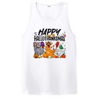 Happy HalloThanksMas Halloween Thanksgiving Xmas Chicken PosiCharge Competitor Tank