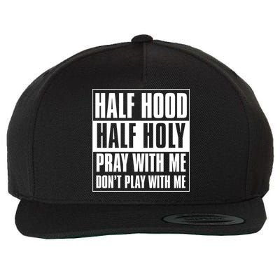 Half Hood Half Holy Classic Advisory Style Design Cute Gift Wool Snapback Cap
