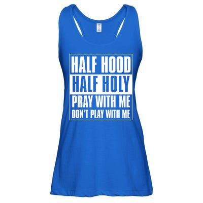 Half Hood Half Holy Classic Advisory Style Design Cute Gift Ladies Essential Flowy Tank