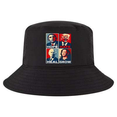 Hope Hate Heal Grow 2024 Vintage Cool Comfort Performance Bucket Hat