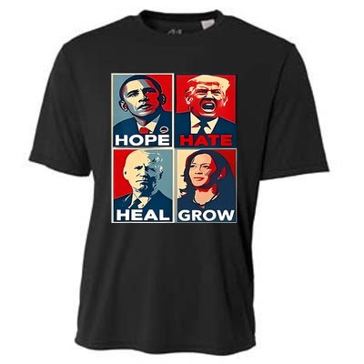 Hope Hate Heal Grow 2024 Vintage Cooling Performance Crew T-Shirt