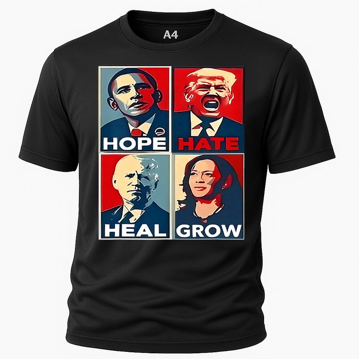 Hope Hate Heal Grow 2024 Vintage Cooling Performance Crew T-Shirt