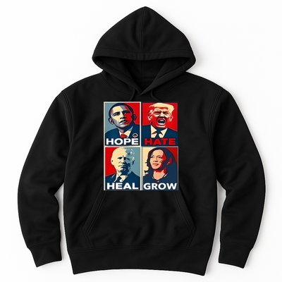 Hope Hate Heal Grow 2024 Vintage Hoodie