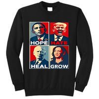 Hope Hate Heal Grow 2024 Vintage Sweatshirt