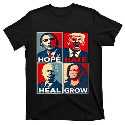 Hope Hate Heal Grow 2024 Vintage T-Shirt