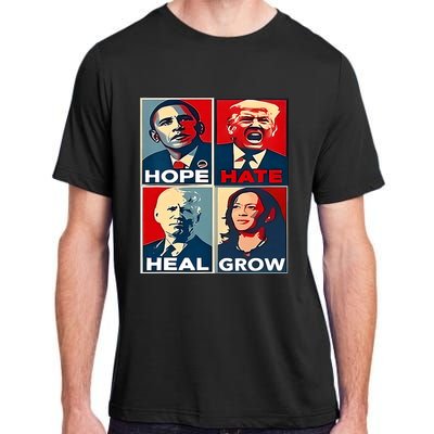 Hope Hate Heal Grow 2024 Vintage Adult ChromaSoft Performance T-Shirt