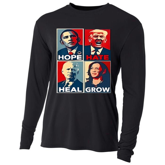 Hope Hate Heal Grow 2024 Vintage Cooling Performance Long Sleeve Crew