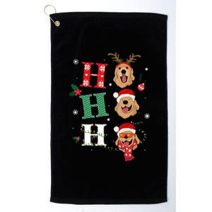 Ho Ho Ho Retrievers Golden Xmas Outfit Christmas Costume  Platinum Collection Golf Towel