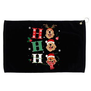 Ho Ho Ho Retrievers Golden Xmas Outfit Christmas Costume  Grommeted Golf Towel