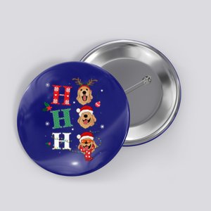 Ho Ho Ho Retrievers Golden Xmas Outfit Christmas Costume  Button