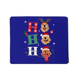 Ho Ho Ho Retrievers Golden Xmas Outfit Christmas Costume  Mousepad