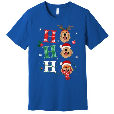 Ho Ho Ho Retrievers Golden Xmas Outfit Christmas Costume  Premium T-Shirt