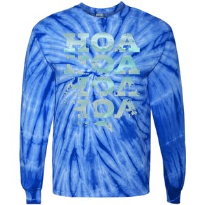 Hoa Hoa Hoa Hoa Hoa Season Vibes Tie-Dye Long Sleeve Shirt