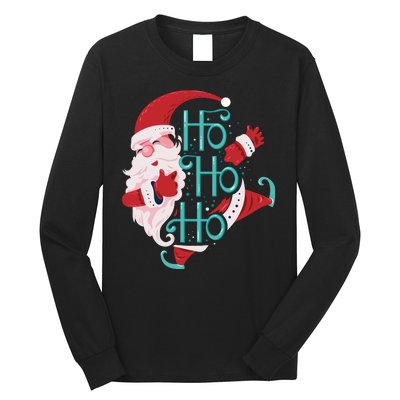 Ho Ho Ho Dabbing Santa Long Sleeve Shirt