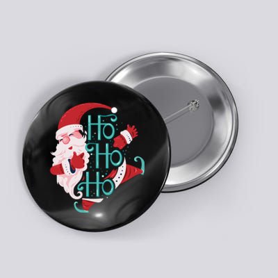 Ho Ho Ho Dabbing Santa Button