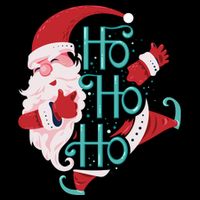 Ho Ho Ho Dabbing Santa Drawstring Bag