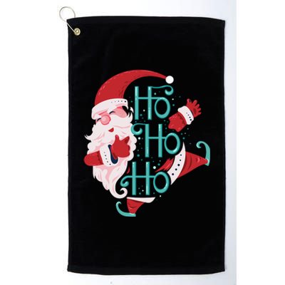 Ho Ho Ho Dabbing Santa Platinum Collection Golf Towel