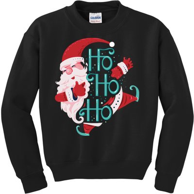 Ho Ho Ho Dabbing Santa Kids Sweatshirt