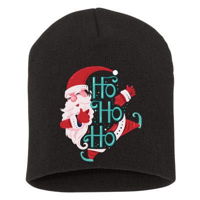 Ho Ho Ho Dabbing Santa Short Acrylic Beanie