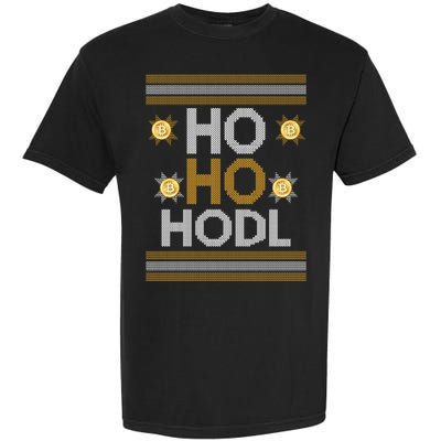 Ho Ho Hodl Crypto Currency Ugly Christmas Garment-Dyed Heavyweight T-Shirt