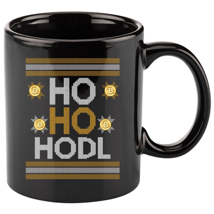 Ho Ho Hodl Crypto Currency Ugly Christmas 11oz C Handle Ceramic Mug