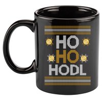 Ho Ho Hodl Crypto Currency Ugly Christmas 11oz C Handle Ceramic Mug