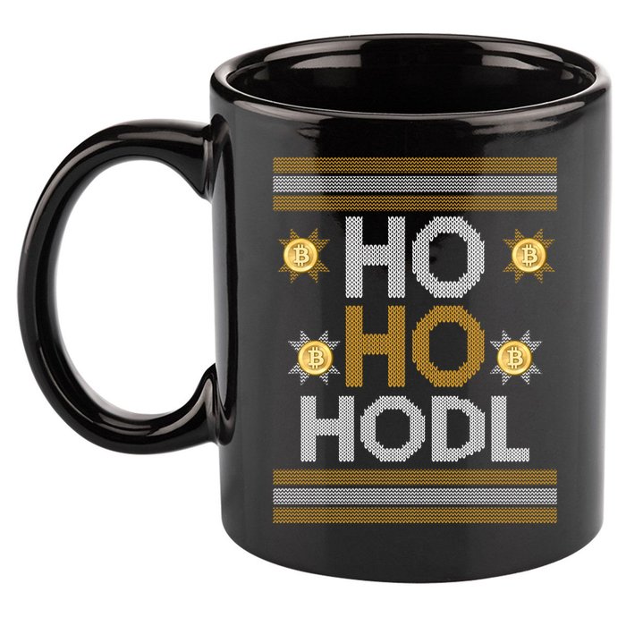 Ho Ho Hodl Crypto Currency Ugly Christmas 11oz C Handle Ceramic Mug