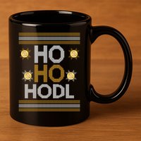 Ho Ho Hodl Crypto Currency Ugly Christmas 11oz C Handle Ceramic Mug