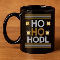 Ho Ho Hodl Crypto Currency Ugly Christmas 11oz C Handle Ceramic Mug