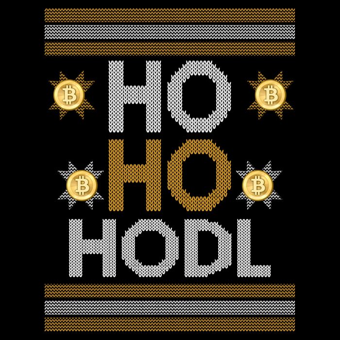 Ho Ho Hodl Crypto Currency Ugly Christmas Zip Tote Bag