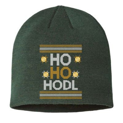 Ho Ho Hodl Crypto Currency Ugly Christmas Sustainable Beanie