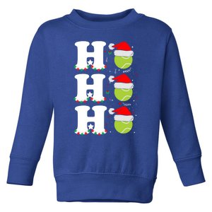 Ho Ho Ho Christmas Tennis Balls Santa's Hat Xmas Tennis Fan Gift Toddler Sweatshirt