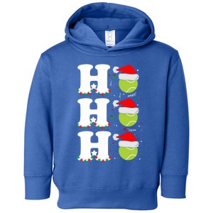 Ho Ho Ho Christmas Tennis Balls Santa's Hat Xmas Tennis Fan Gift Toddler Hoodie