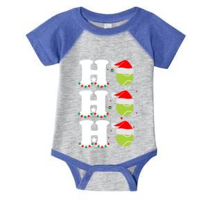 Ho Ho Ho Christmas Tennis Balls Santa's Hat Xmas Tennis Fan Gift Infant Baby Jersey Bodysuit