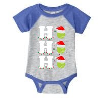 Ho Ho Ho Christmas Tennis Balls Santa's Hat Xmas Tennis Fan Gift Infant Baby Jersey Bodysuit