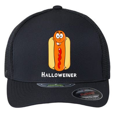 Hilarious Halloween Hot Dog Costume Party Outfit Flexfit Unipanel Trucker Cap