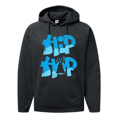 Hip Hop Happy Easter Bunny Day Performance Fleece Hoodie